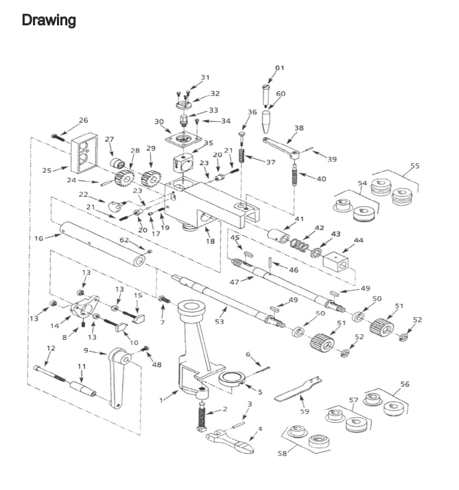Replacement dies for 173205 RM-08